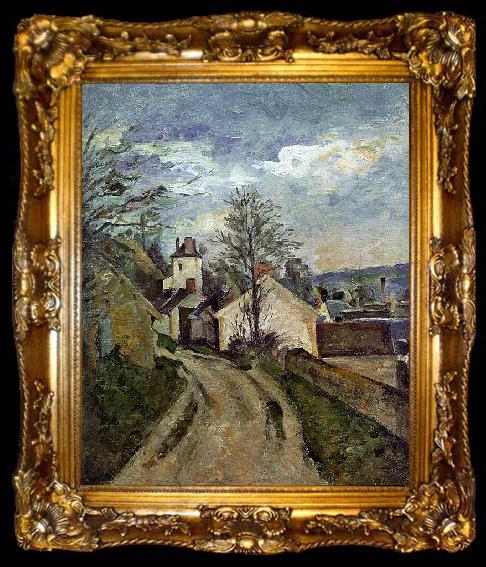 framed  Paul Cezanne The House of Dr Gauchet in Auvers, ta009-2